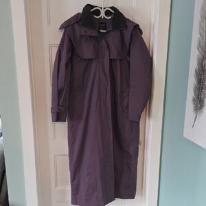 Stylish Women's Purple Riding Coat